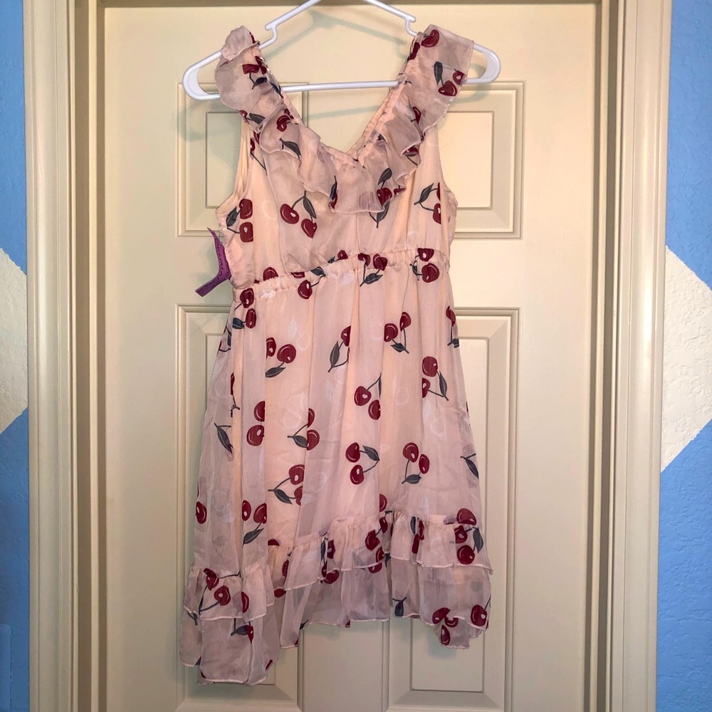 Tramp brand cherries mini-dress, new with tags.